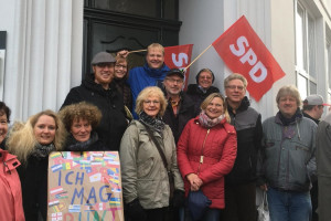 AfD-Gegendemo 27.10.2018, Gruppenfoto des OV1 zu Beginn der Demonstration.