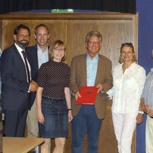 Bernd Ellberg für 25 Jahre Mitgliedschaft geehrt - Gruppenfoto mit den Laudatoren