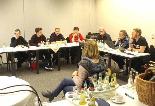 Diskussion während der OV-Klausur
